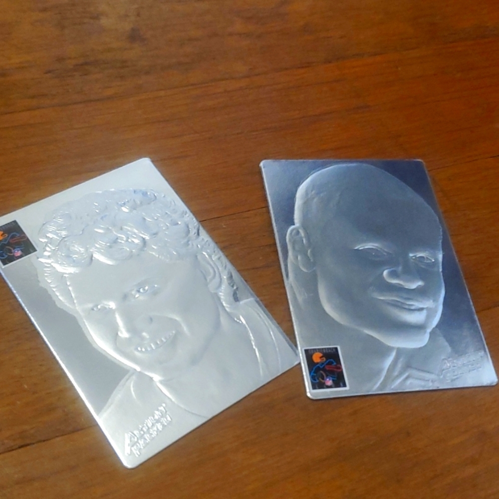 Action Packed silver face cards